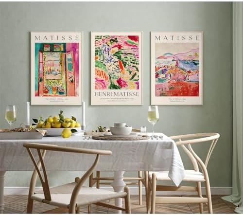 Baccone Henri Matisse Wall Art Prints Set of 3 Matisse Wall Decor Aesthetic - Image 4