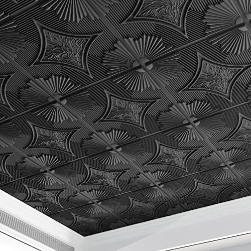 Art3d 12-Pack Waterproof 3D Drop Ceiling Tiles, 24 x 24 in by Art3d