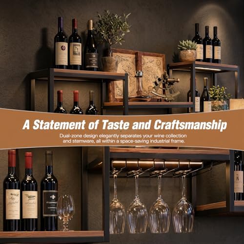 59in Wall Mounted Wine Rack - Image 4