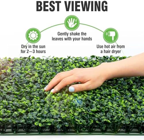 KASZOO 12 Pack 20"x20" Grass Wall Panels - Image 5
