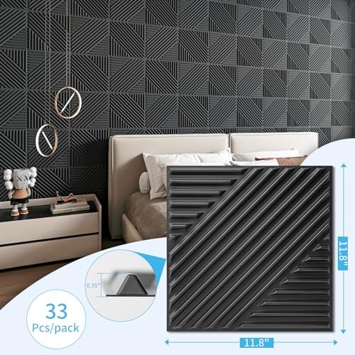 Art3d 3D Textured Accent Wall Panels, 12 x 12 Inch - Image 3