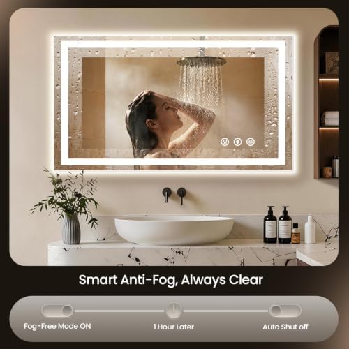 48"x32" LED Bathroom Mirror - Image 2