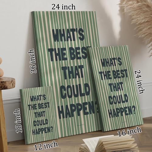 What's The Best That Could Happen Poster Canvas, Uplifting Quote Inspirational - Image 7