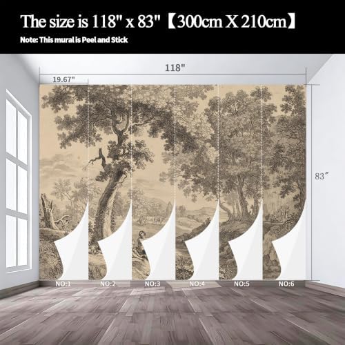 A Natural Landscape self-Adhesive Mural Full of Classical Mythological Colors - Image 3
