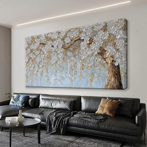 Suconvng Canvas Art Wall Decor Print Paintings Flower White Tree Wall Art by Suconvng