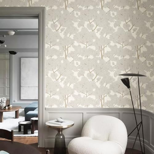 JiffDiff Tree Wallpaper Peel and Stick Jungle Wall Paper Forest Mural Stick on - Image 2