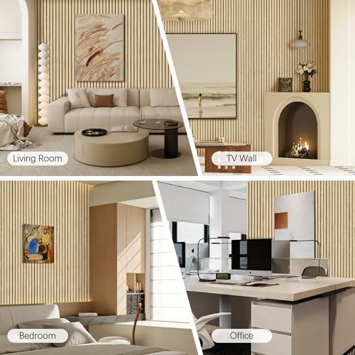 Wood Slat Wall Panel 2 PCS - Image 4