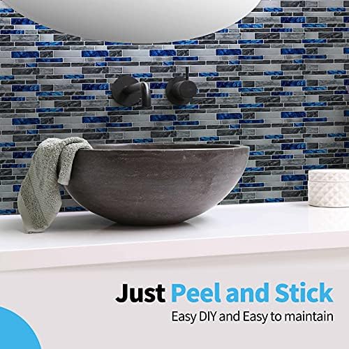 Art3d Marble Tile Peel and Stick Backsplash, 12 x 12 Inch - Image 2