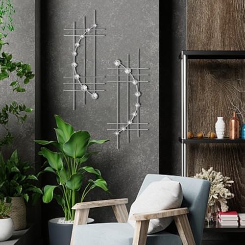 ZEXUIRU 2 Pcs Abstract Metal Art - Image 7