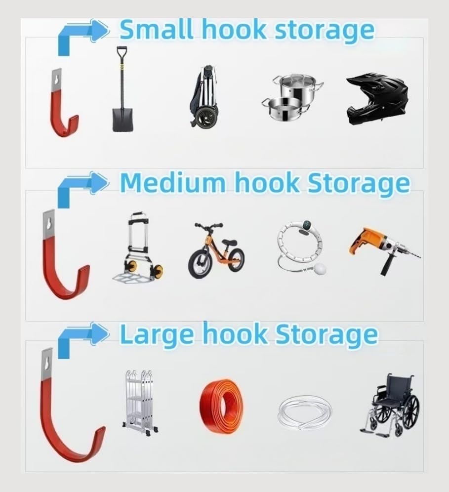 2Pcs Heavy-Duty wall Flat Iron Hooks - Image 5