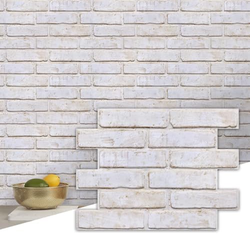 Commomy 3D Faux Brick Wall Panels Peel and Stick by CommomyDecor