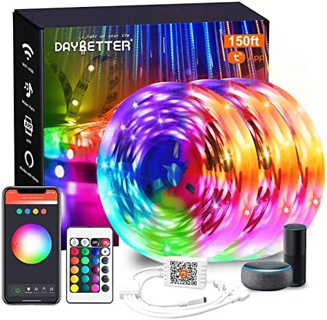 DAYBETTER Smart WiFi LED Strip Lights 150ft, RGB Color Changing, Alexa Google by DAYBETTER