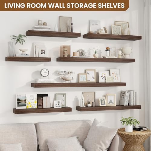 Floating Shelves for Wall, Wall Mounted Wood Shelves - Image 2