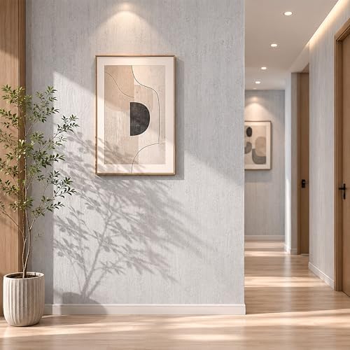 White Gray Travertine Peel and Stick Wallpaper, 47.2 x 118 in - Image 7
