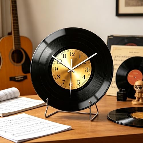 peacoblue Vinyl Record Wall Clocks Battery Operated - Image 3