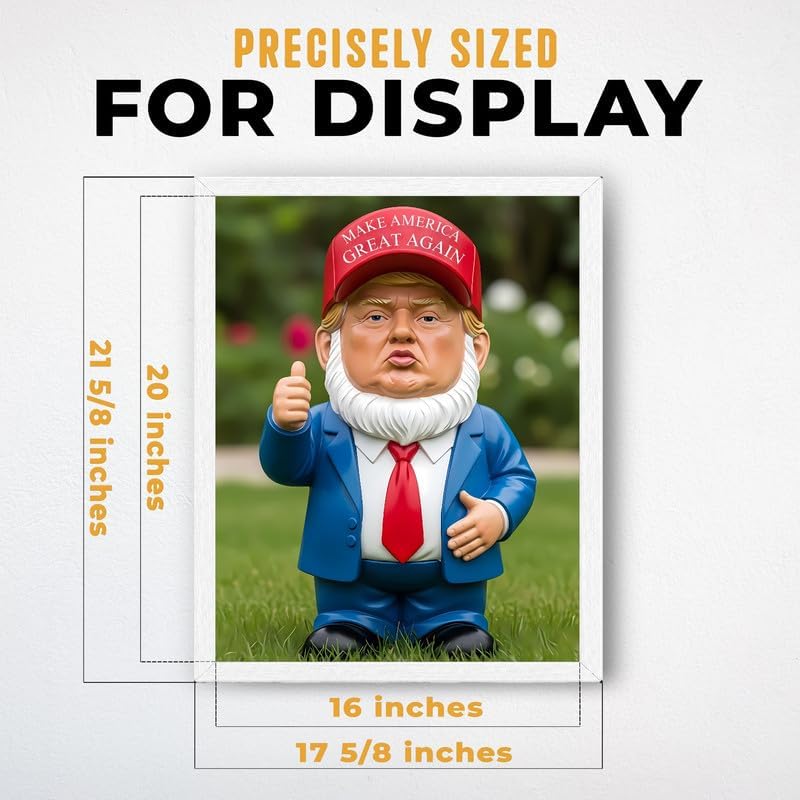 InkFlow Posters Garden Gnome Figurine Canvas Poster - Image 3