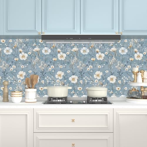 Laatse Vintage Floral Wallpaper Peel and Stick 17.5" x 393" - Image 2