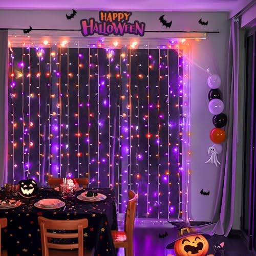 JMEXSUSS 300LED Halloween Curtain Lights - Image 2