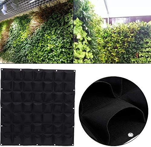 Hanging Planting Grow Bags, 49 Pockets Hanging Vertical Wall Planter Wall - Image 5