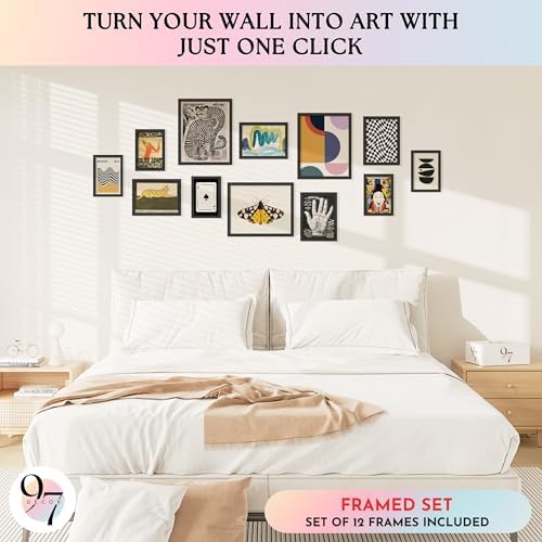 Eclectic Wall Art Prints Unframed, Mid Century Retro Decor - Image 3