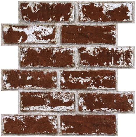 3D Faux Brick Wall Panels Peel and Stick, Designed by SMOOSTIKCDECOR