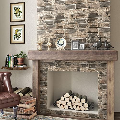 Brown Brick Wallpaper Peel and Stick Bedroom Vintage Faux Brick Contact Paper - Image 7