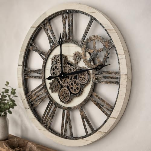 The B-Style Large Wall Clock 36 inch/90cm Desert Beige and Bronze by TheB-StyleTB