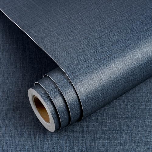 YENHOME 30"X200" Thick Textured Peel and Stick Wallpaper Grasscloth Peel and by Yenhome