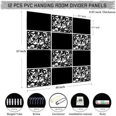 LRZCGB Hanging Room Divider, Study and Sitting-Room - Image 5
