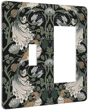 Outlet Covers William Morris Vintage Floral Plants And Birds 1 Toggle 1 Rocker - Image 2