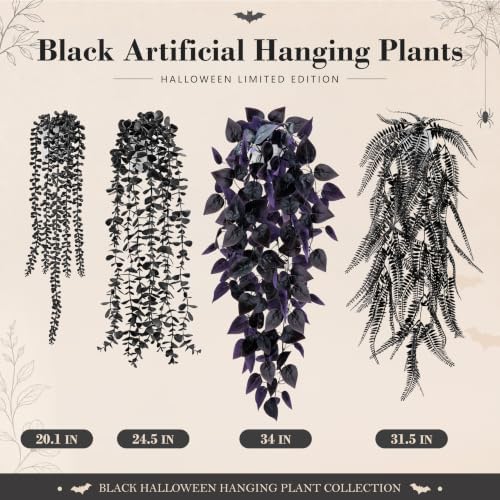 Der Rose 4 Pcs Fake Gothic Plants - Image 3