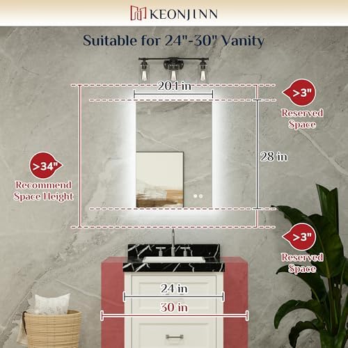 Keonjinn 20" x 28" Bathroom Mirror - Image 2