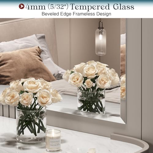 Frameless Bathroom Mirror, Wall Mount Mirrors - Image 4