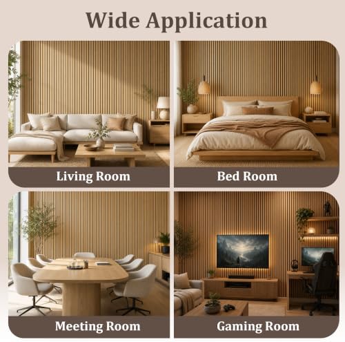 2 Pack 47.2"x23.6" Wood Slat Acoustic Panels - Image 7
