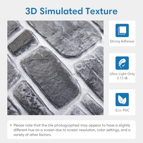 COMSTICKC 3D Faux Stone Wall Panels Peel and Stick - Image 3