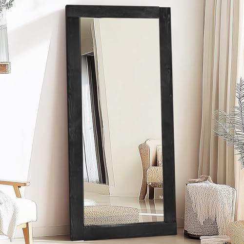 71x32in Full Length Mirror, Solid Wood Convex Frame by ABSWHLM