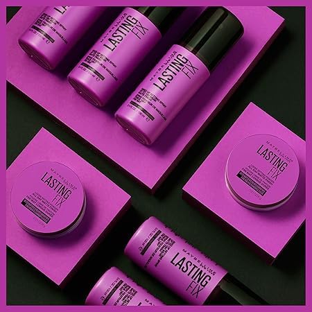 MaybellineFacestudio Lasting Fix Setting + Perfecting Loose Powder Makeup, All Day Matte Wear, Minimizes Shine, Sets Foundation Makeup, Translucent, 0.21 oz., White