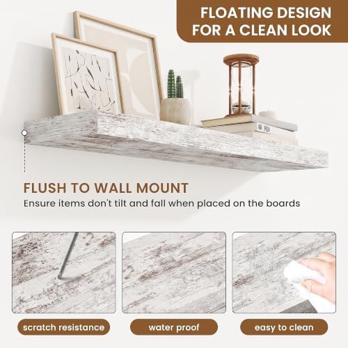 Floating Shelves for Wall, Wall Mounted Wood Shelves - Image 4