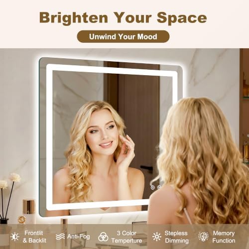 LED Bathroom Mirror with Lights - Image 2