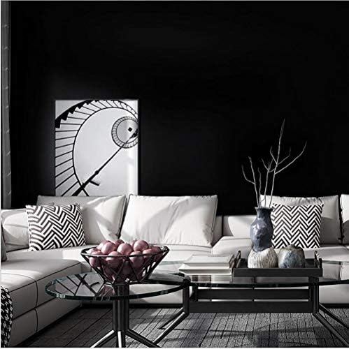 Yasinet Peel and Stick Wallpaper Black Wallpaper Black Contact Paper Modern - Image 5