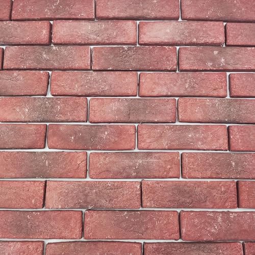 20 Pcs Red Thin Wall Brick Veneers, 2.4" x 7.9" - Image 5