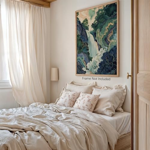 Japanese Landscape Prints Poster Abstract Nature Mountain Canvas Wall Art - Image 7