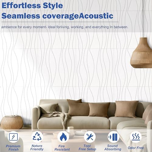 Waves Acoustical Wall Panel Sound Absorbing Panel Noise Reducing - Image 5