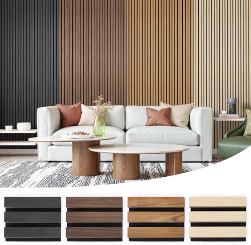 Acoustic Wood Slat Panels, Soundproof Wooden Wall Panels, 3D Fluted Panel by LARWORKS