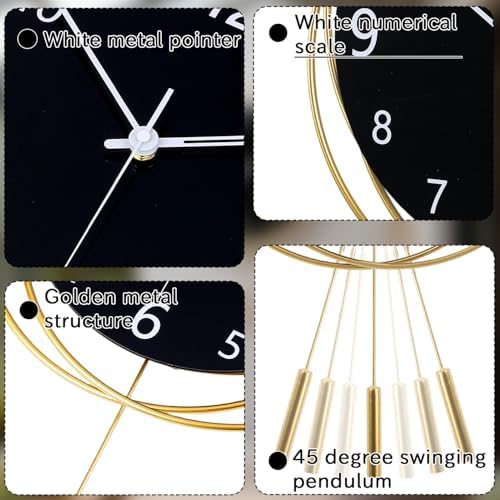 Decorative Wall Clock Silent Non-Ticking Quality Quartz Battery Operated - Image 3
