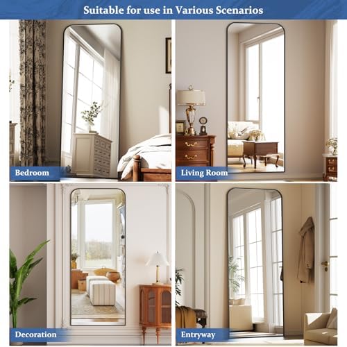 Full Length Mirror 56"x21" Arched Floor Standing Large Mirrors - Image 6