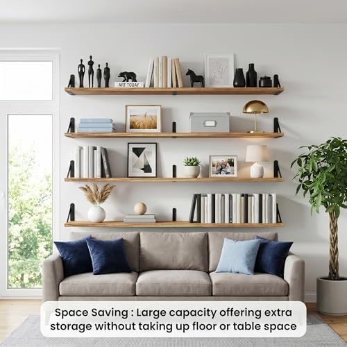Long Wall Shelf, Large Floating Shelves - Image 4