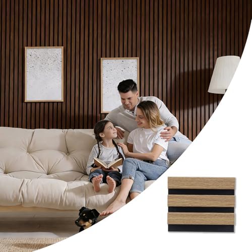 Wood Slat Acoustic Panels, Walnut Sample by TREKATLAUTO