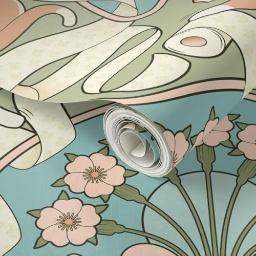 Spoonflower Whimsical Art Peel and Stick Wallpaper - Image 2