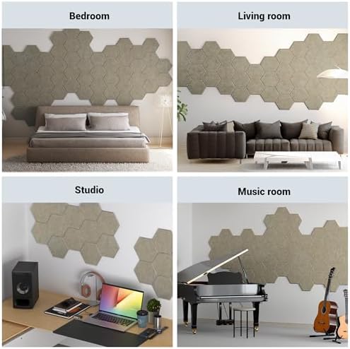 Acoustic Panels, Magrowill 12-Pack Soundproof Wall Panels 14 X 12 X 0.4 Inches - Image 4